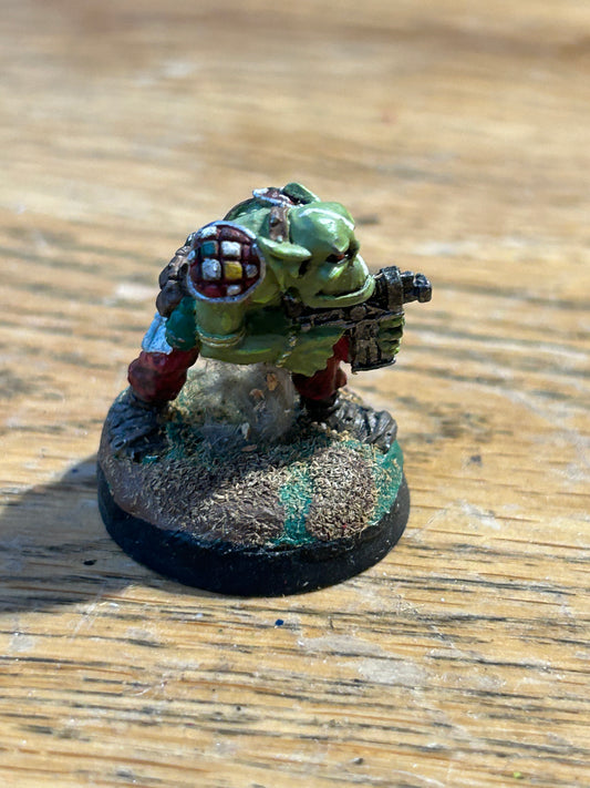 Warhammer 40k rogue trader space ork raider trooper (has milliput on the base but tab is unaffected)