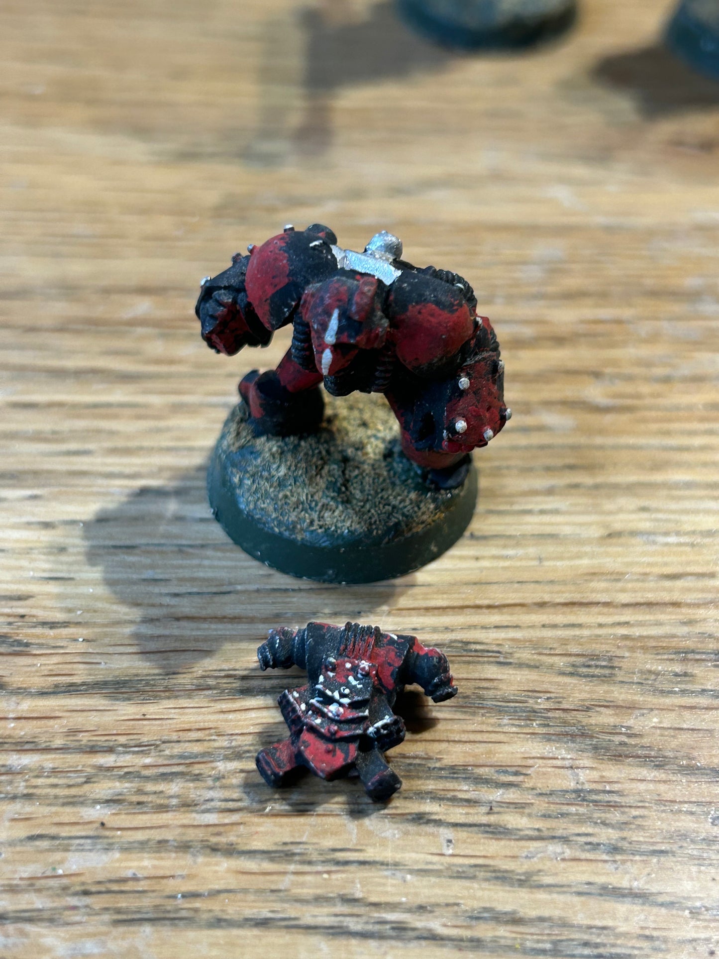 Rogue Trader RT01 Space Marine Brother Levers Twin Power Fists 40k Citadel (has milliput around the base which will need removing if you want to rebase him, tab is still there)