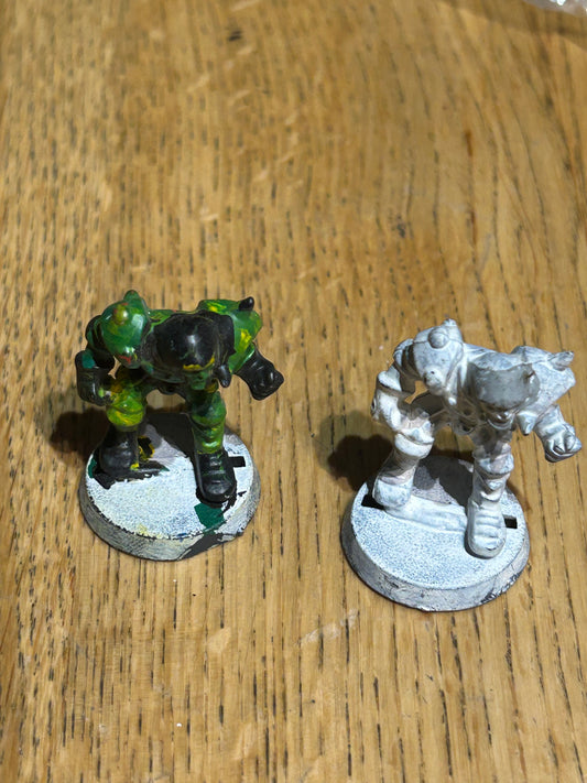Bloodbowl second edition plastic human lineman x2