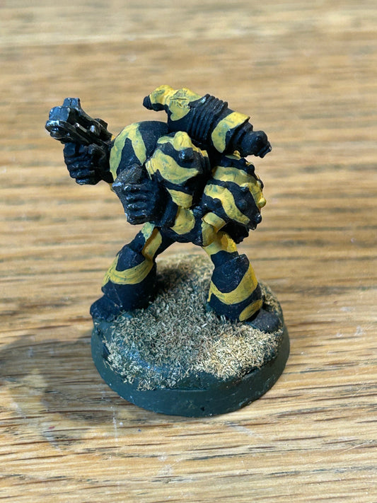 Rogue Trader Space Marine Brother Craig Metal Citadel (has milliput on the base which will need removing if you want rebase, tab is still there)