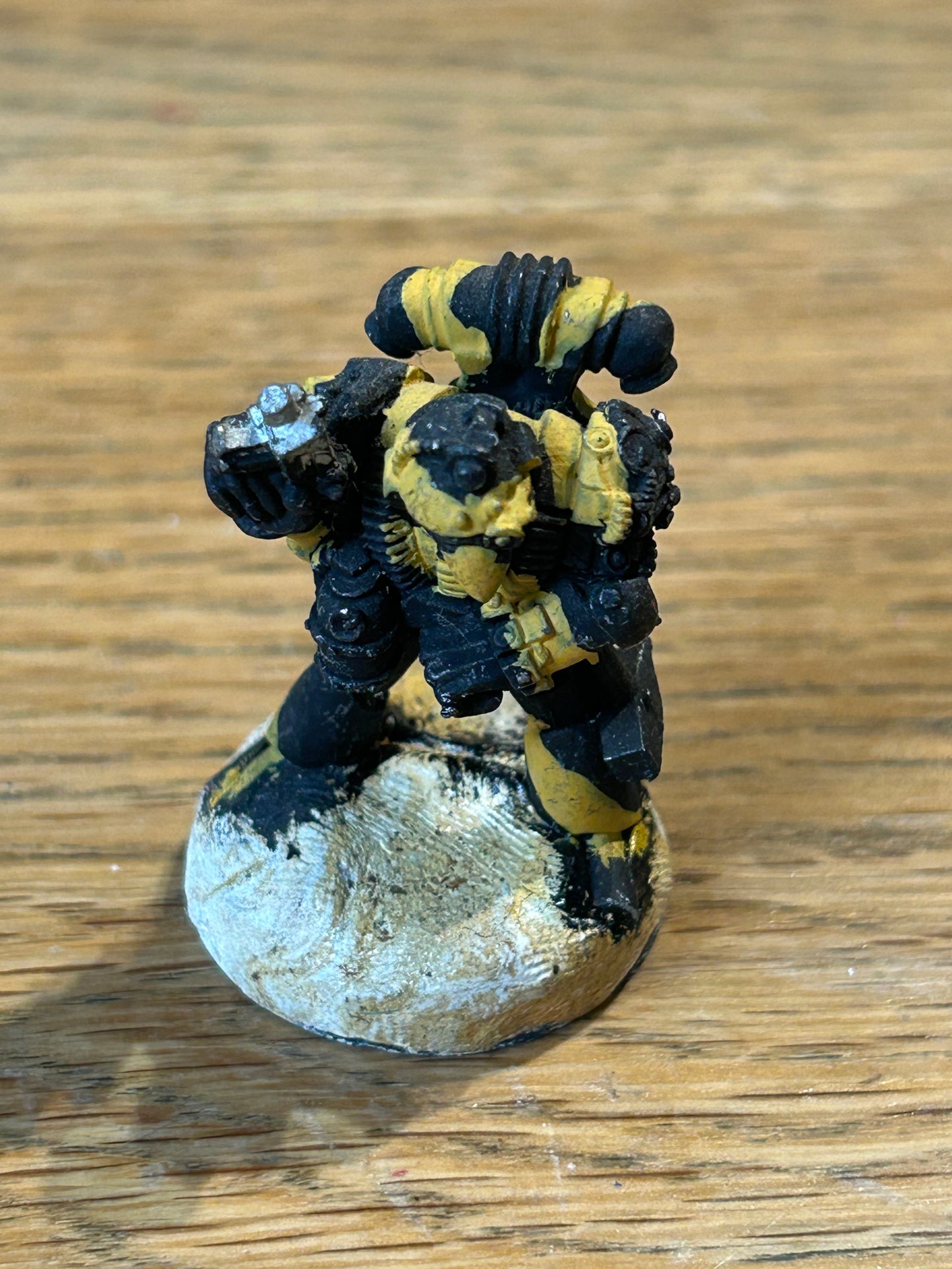 Warhammer 40k Rogue Trader Tech Marine with bolt pistol (has milliput on the base which will need removing if you want rebase him)