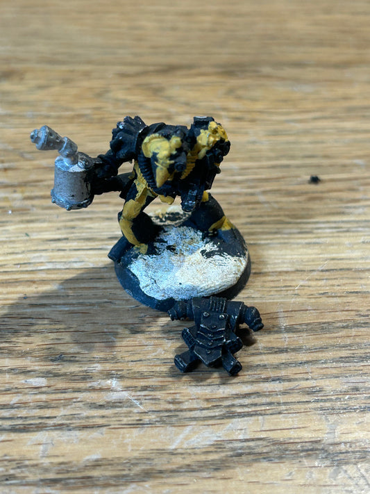 Warhammer 40k Rogue Trader Tech Marine with blowtorch (has milliput on the base which will need removing if you want rebase him)