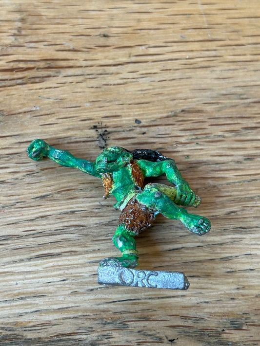 Warhammer - Orcs & Goblins   Classic Orc Villager - punching orc