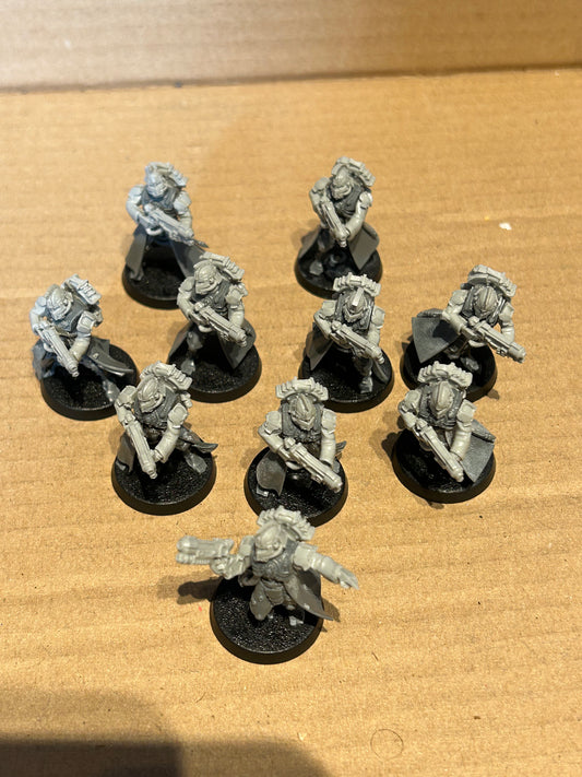 Warhammer Forgeworld Horus Heresy Mechanicum Secutarii peltasts squad (10 models)