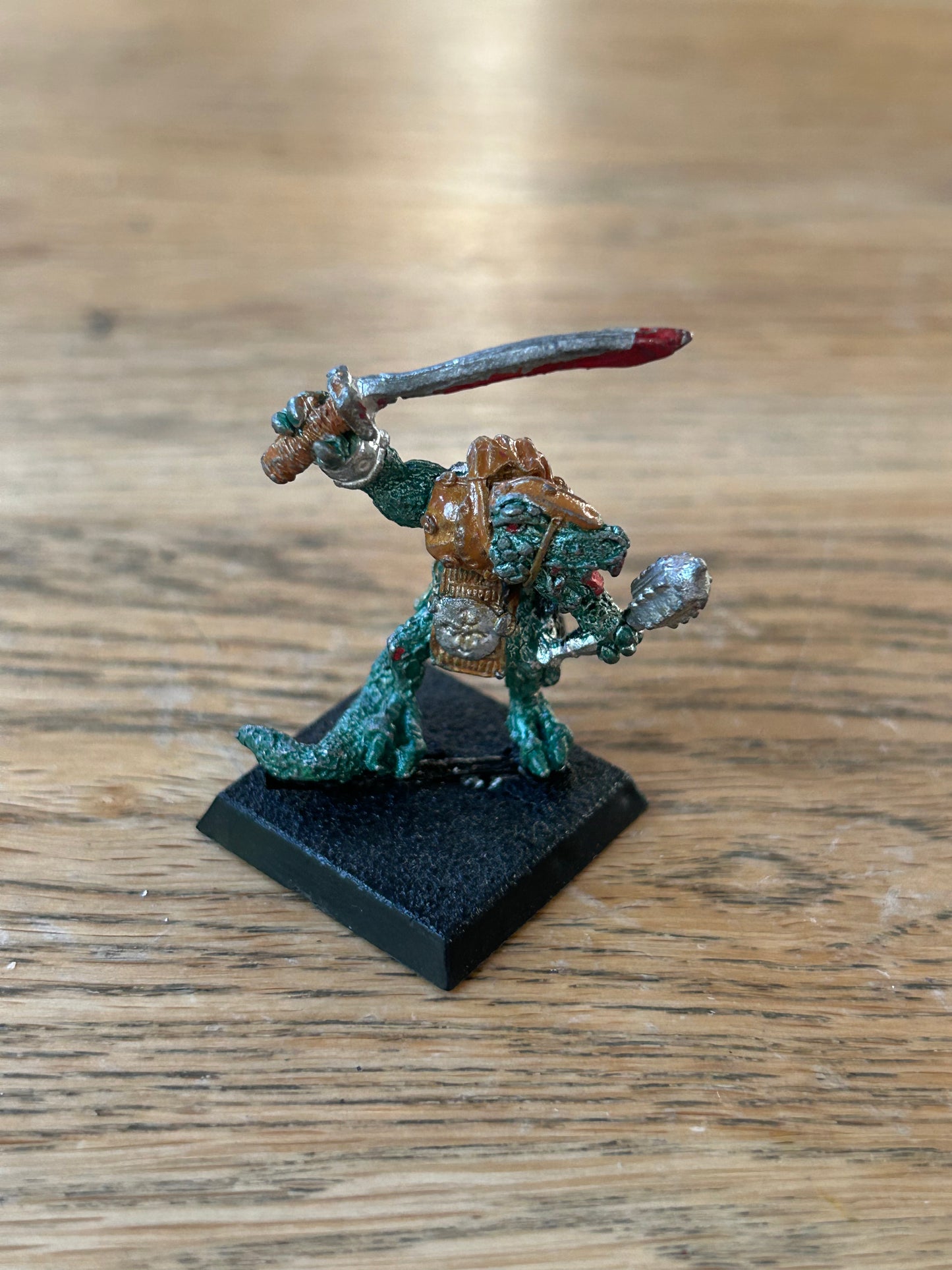 Citadel Warhammer Fantasy  Battle Metal Slotta C19 Lizardman with Mace & Sword