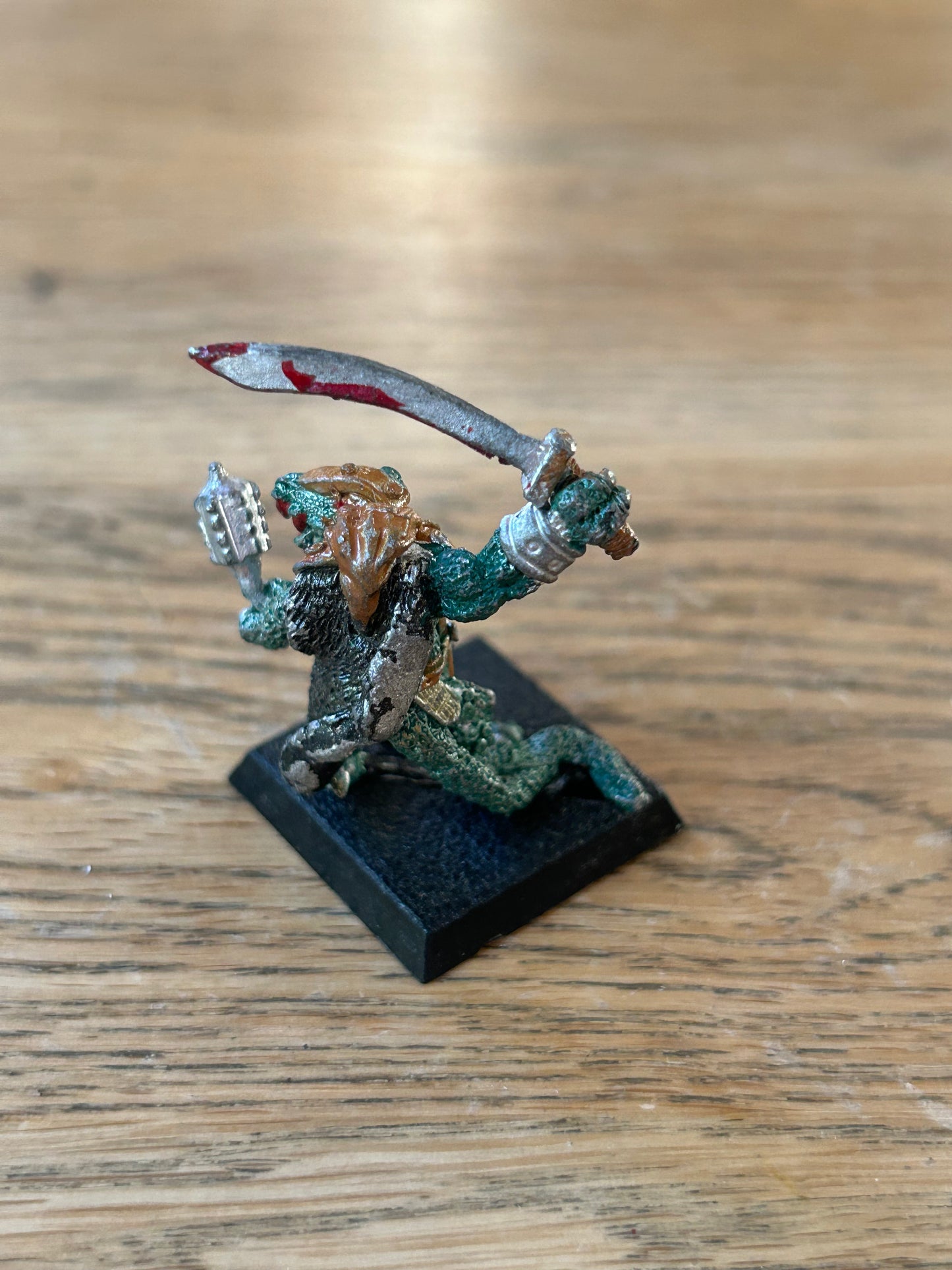 Citadel Warhammer Fantasy  Battle Metal Slotta C19 Lizardman with Mace & Sword