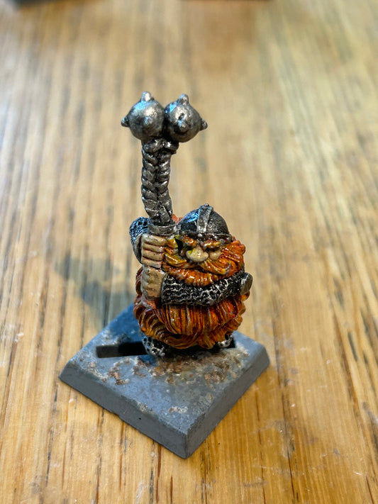 Warhammer fantasy marauder miniatures dwarf long beard with flail