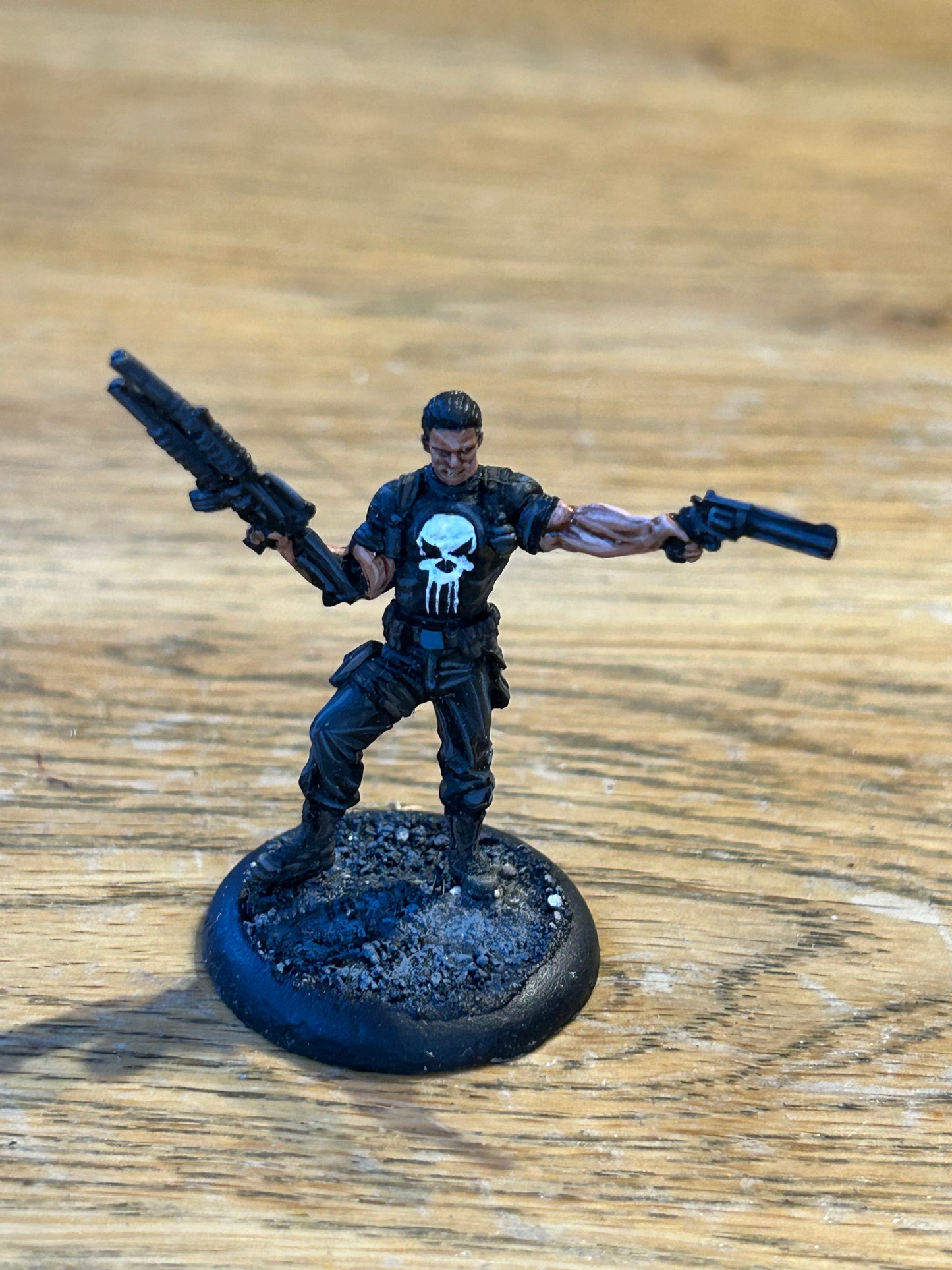 Painted The Punisher, Knight Models Marvel Spider-Man Game, 35mm OOP Metal