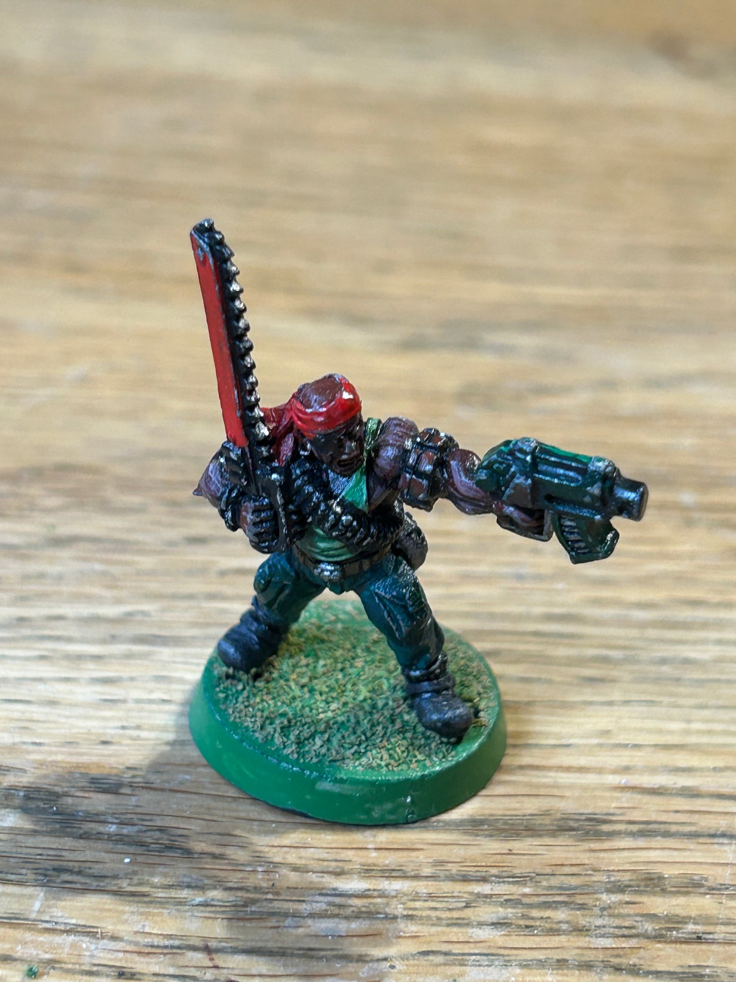 Warhammer 40k Metal Catachan sergeant Jungle Fighters Imperial Guard