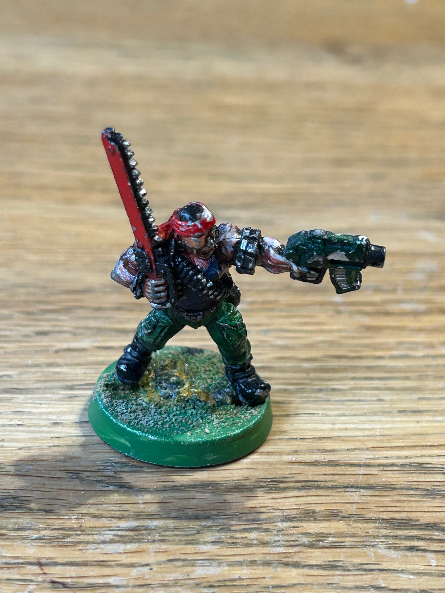 Warhammer 40k Metal Catachan sergeant Jungle Fighters Imperial Guard