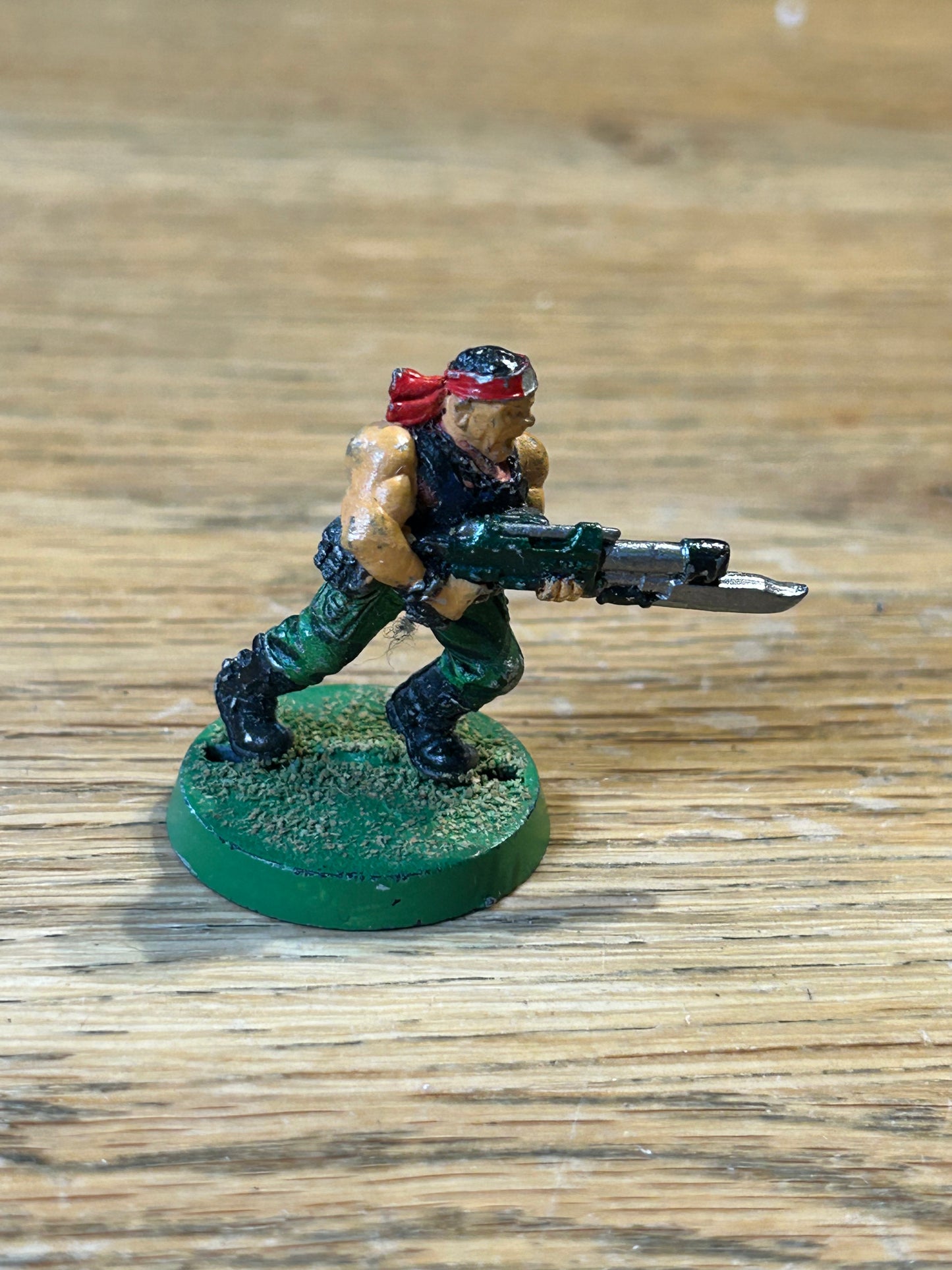Citadel Warhammer 90s 40K Imperial Guard Catachan trooper (rare, blister pack one)