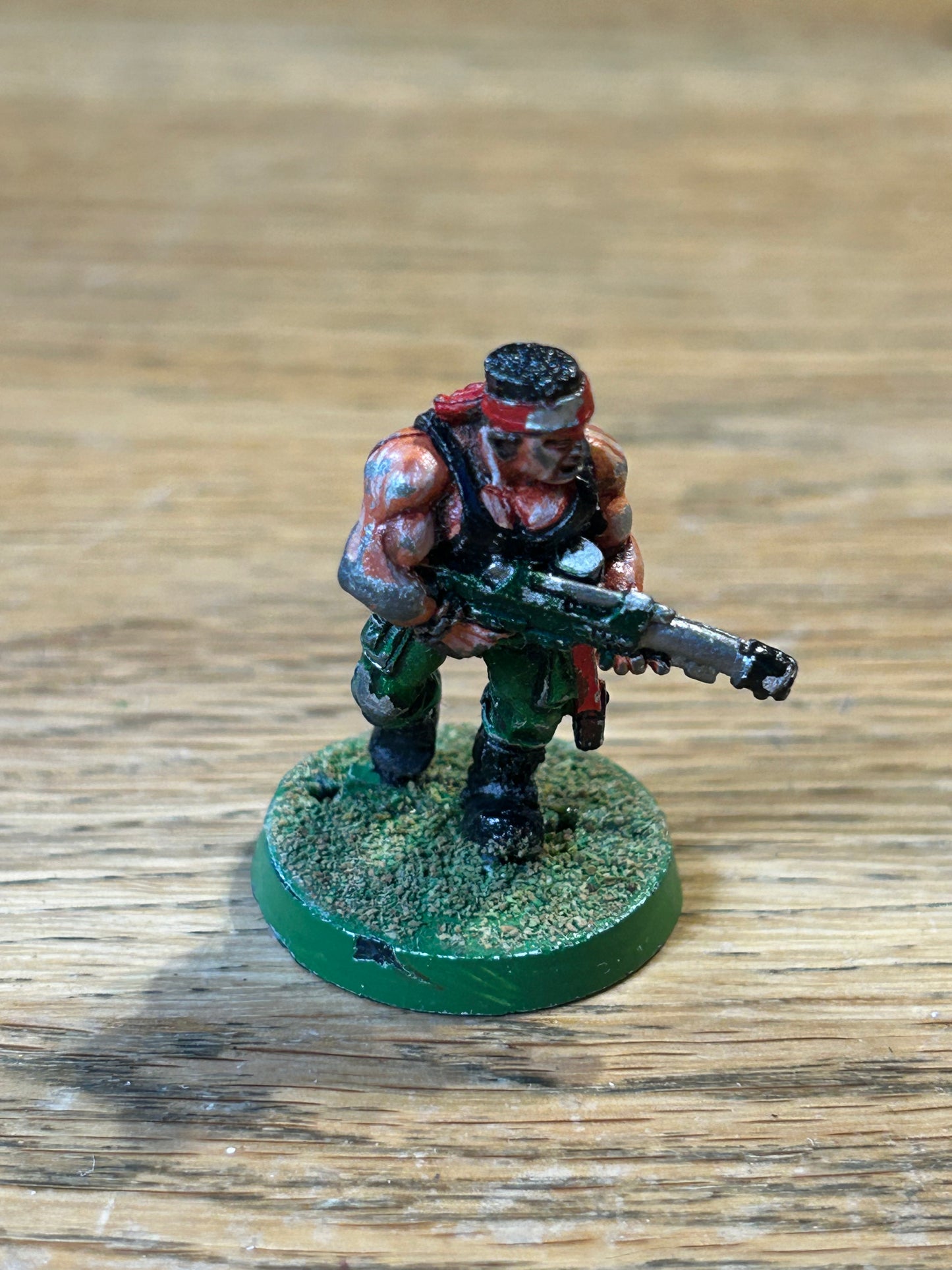 Citadel Warhammer 90s 40K Imperial Guard Catachan trooper (rare, blister pack one)