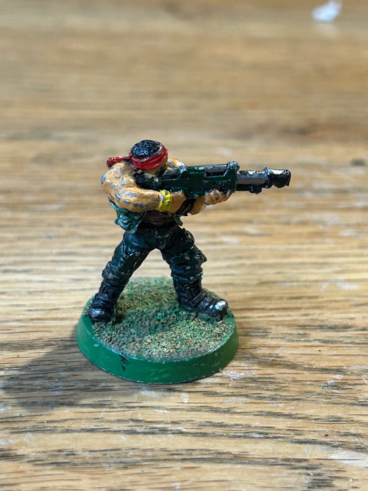 Citadel Warhammer 90s 40K Imperial Guard Catachan trooper