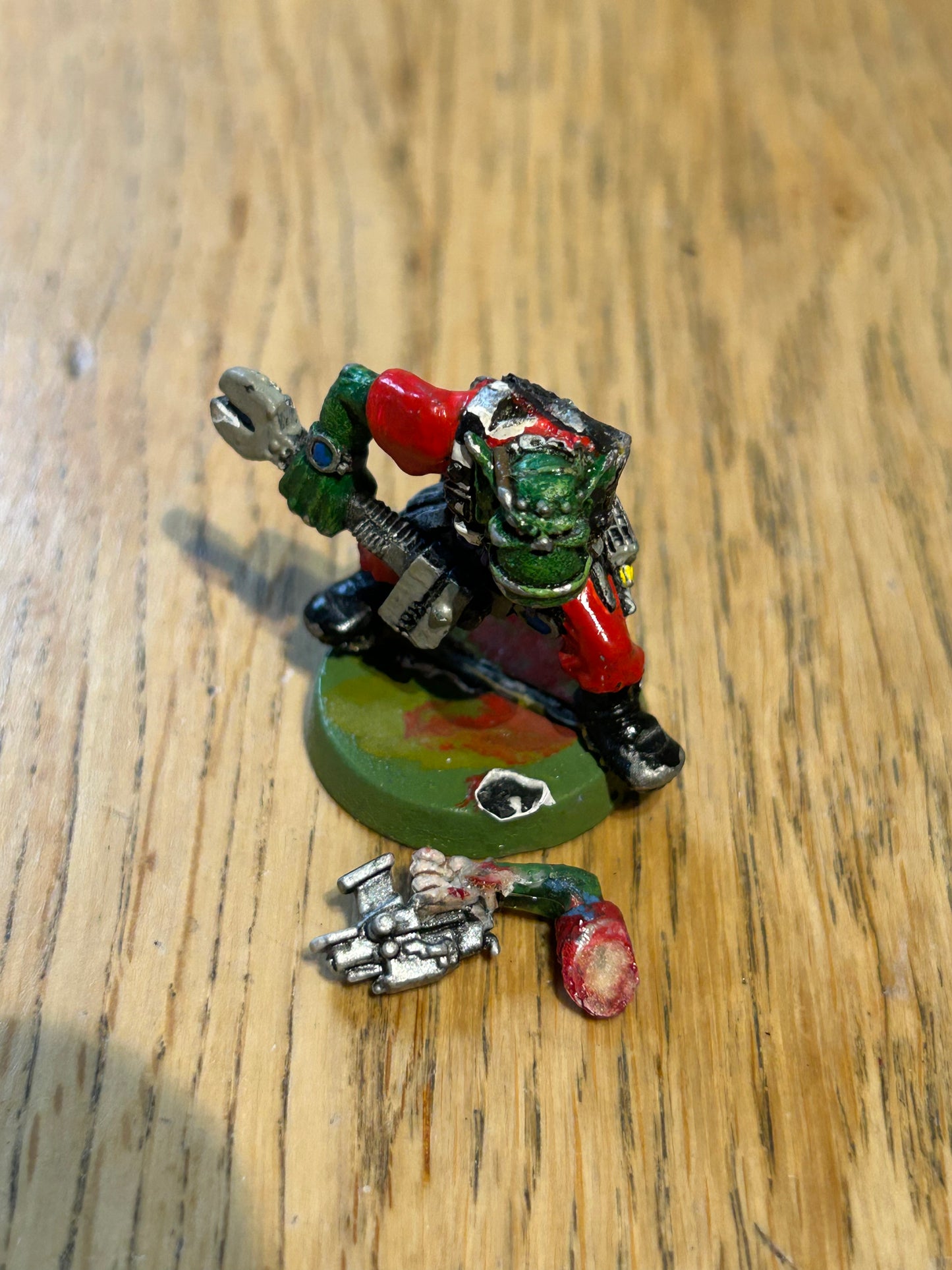 Games Workshop Warhammer 40k 2nd Ed Space Ork Mekanik Mek Mekboy spanner Metal