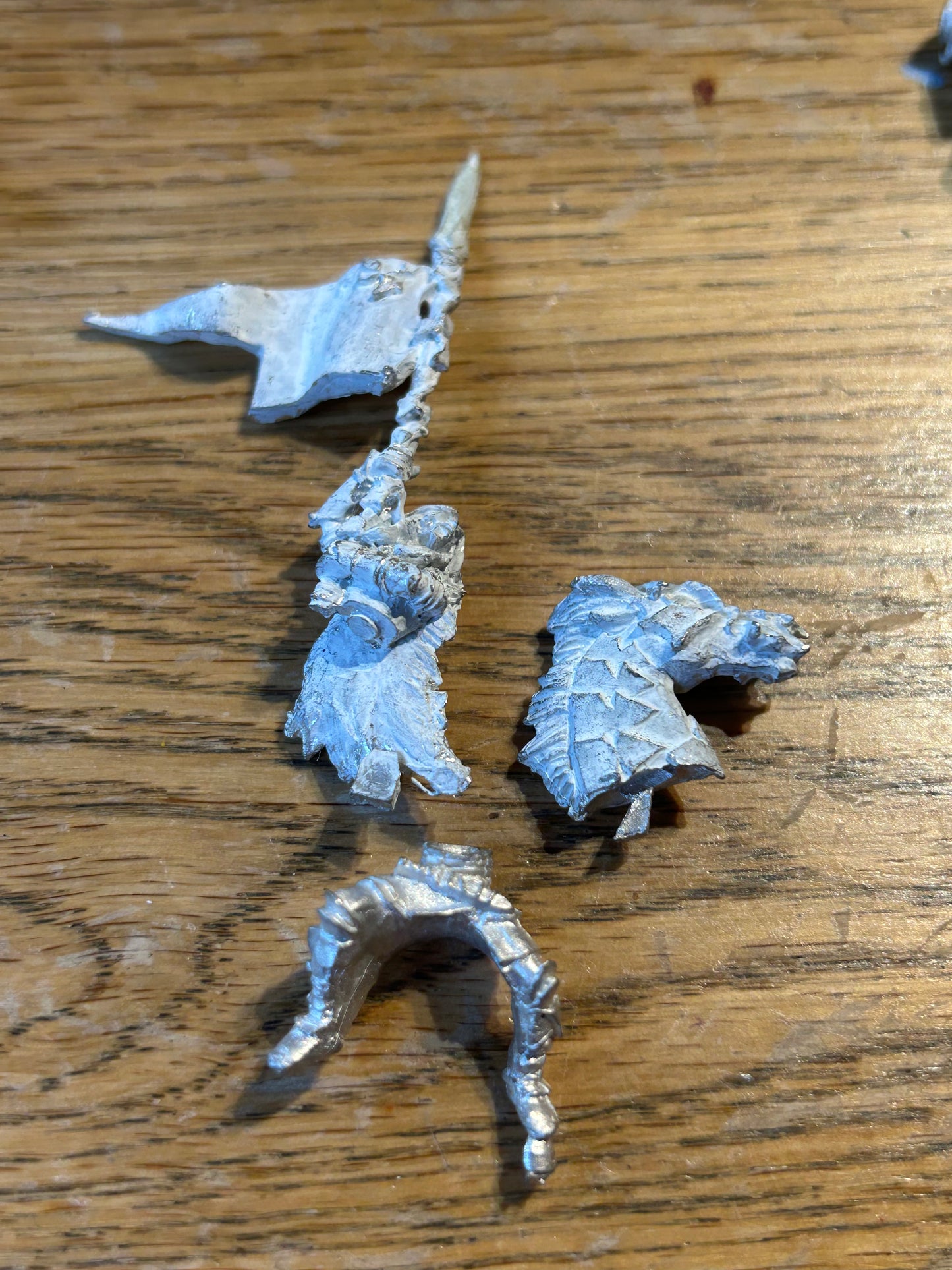 Citadel Warhammer Wood Elf Wild Rider standard bearer (rider and horse head) Vintage Fantasy Metal