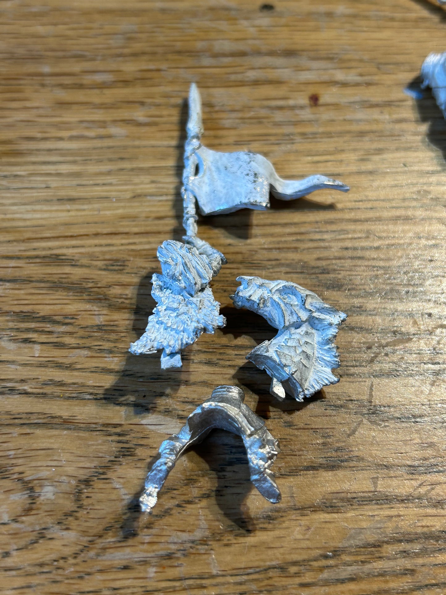 Citadel Warhammer Wood Elf Wild Rider standard bearer (rider and horse head) Vintage Fantasy Metal