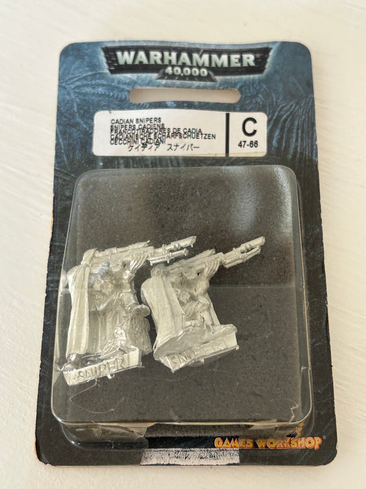 Warhammer 40k Cadian snipers blister (opened)