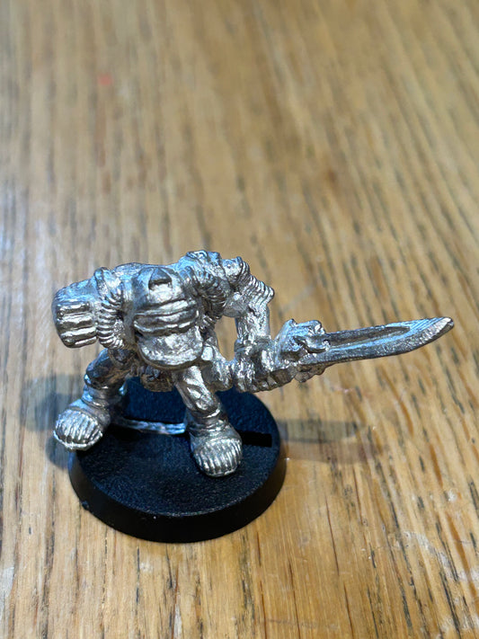 Space Ork Champion Rolko Power Sword Metal Citadel Command Rogue Trader 80s
