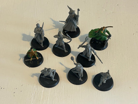MESBG Lord of the rings fellowship of the ring (one hobbit has a slightly damaged ankle)