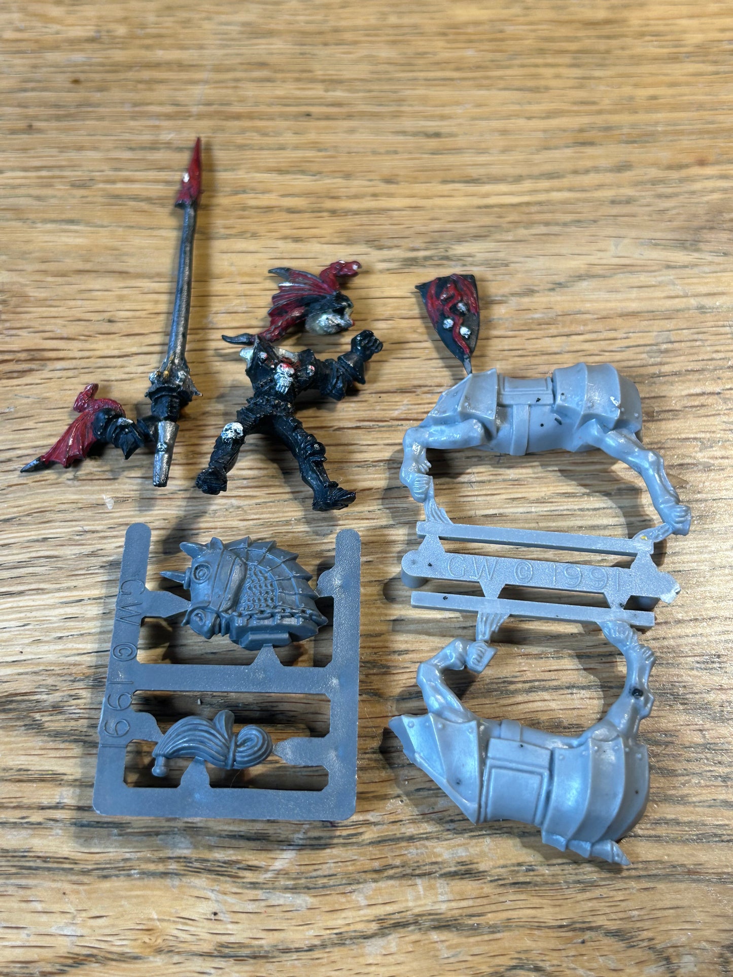 Mounted Blood Dragon hero or Lord Vampire Counts Citadel Miniatures Warhammer Fantasy (no metal horse head)