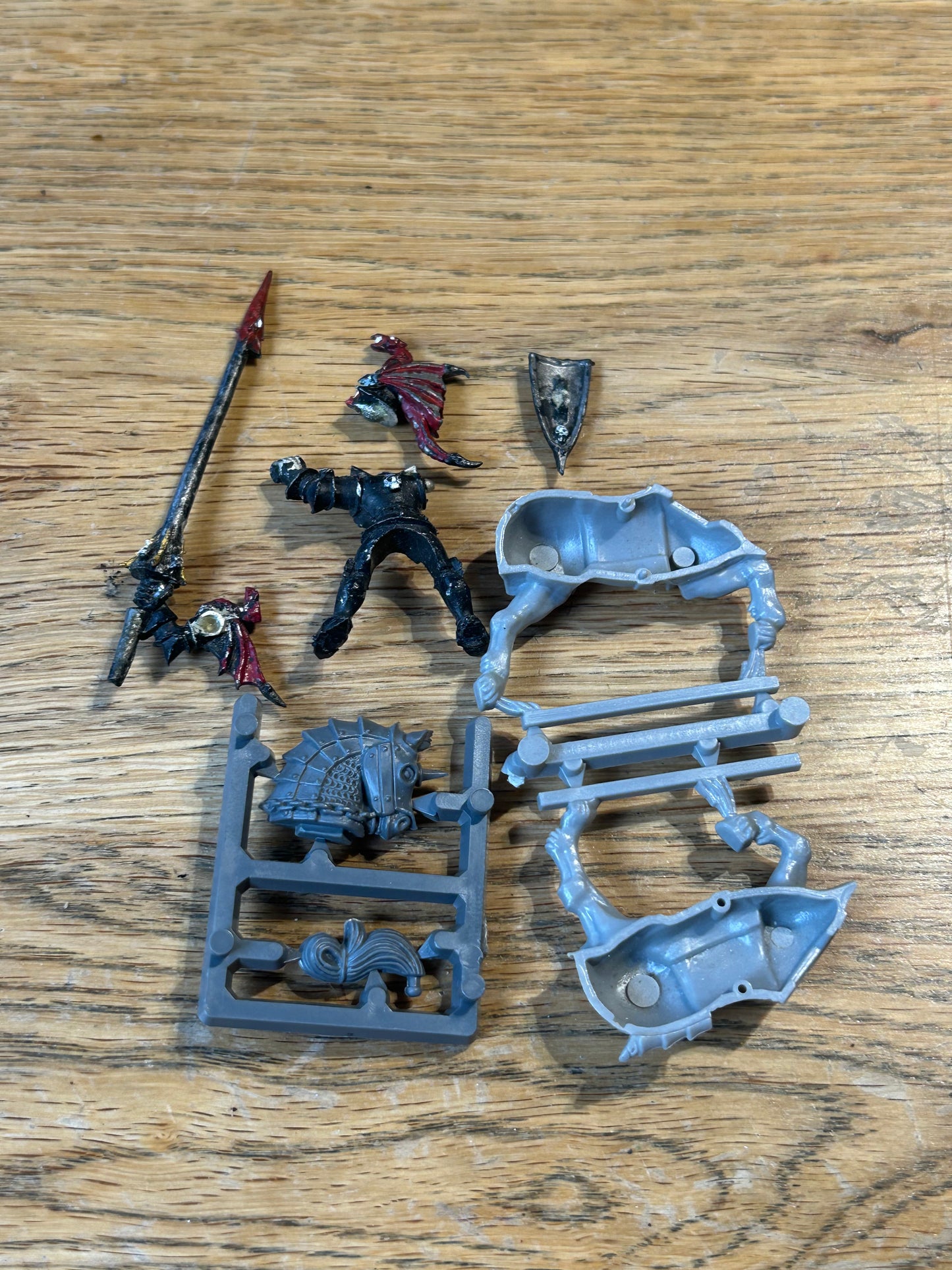 Mounted Blood Dragon hero or Lord Vampire Counts Citadel Miniatures Warhammer Fantasy (no metal horse head)
