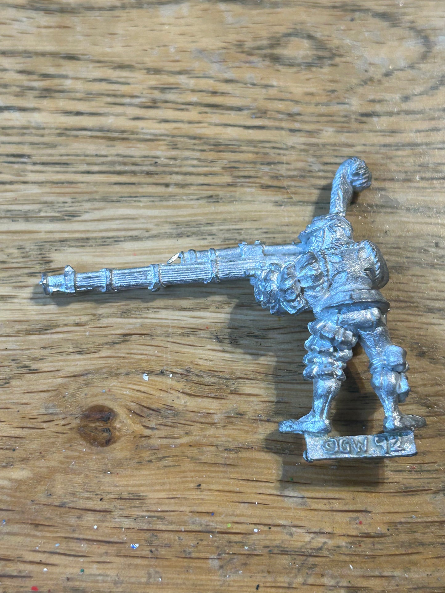Warhammer fantasy War Wagon Crewmember With Hochland Long Rifle Metal Empire Old World