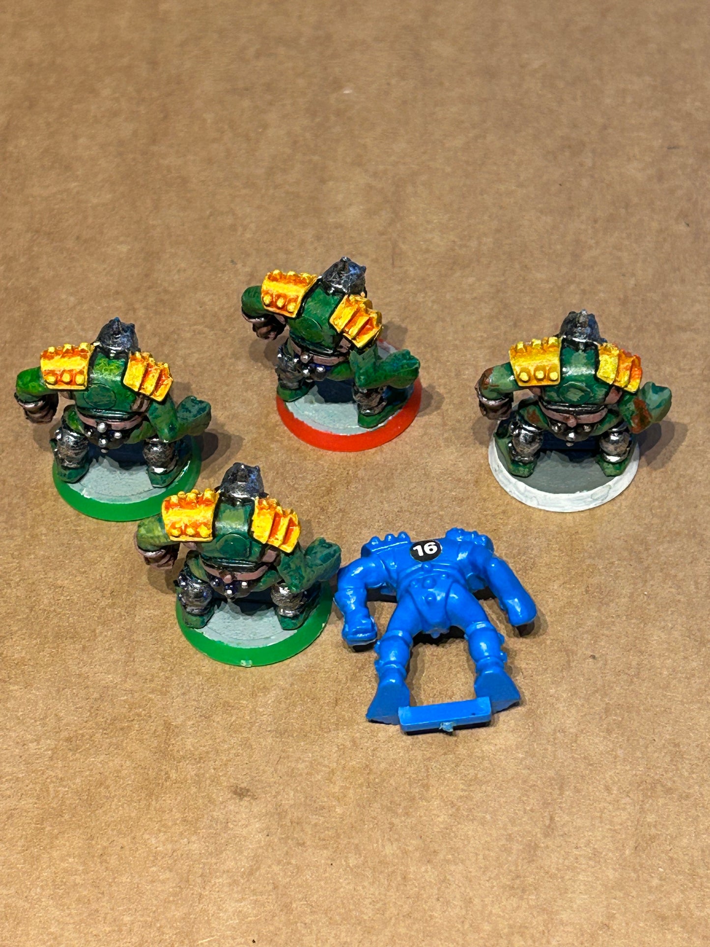 Bloodbowl second edition plastic orc lineman x5