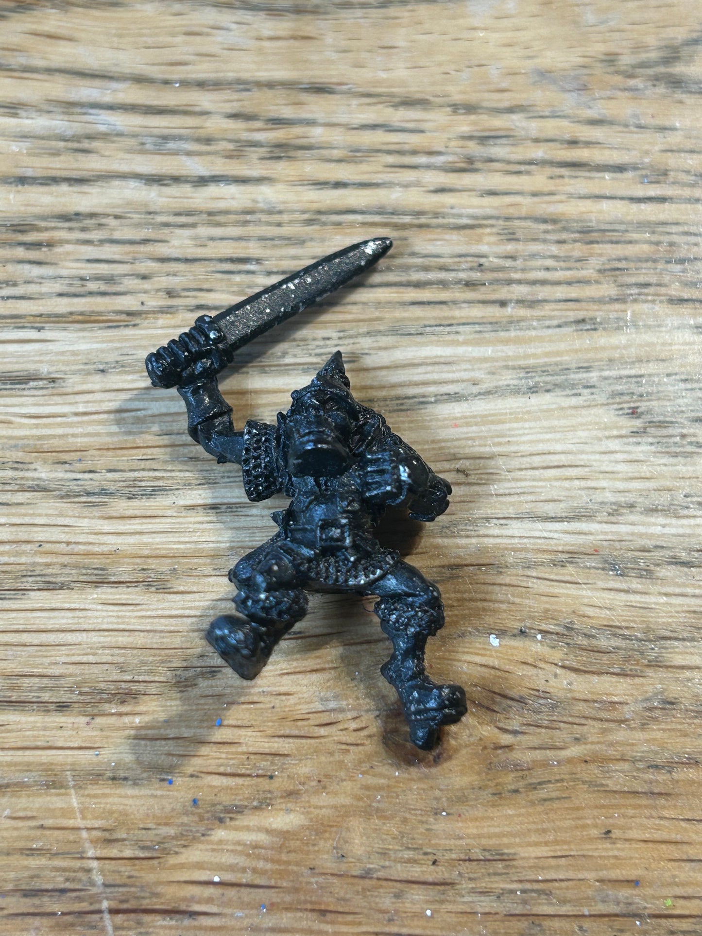 Warhammer fantasy marauder miniatures orc boar boy with sword