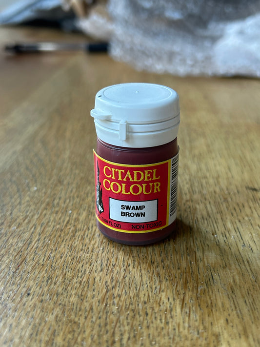 Citadel colour swamp brown paint sealed