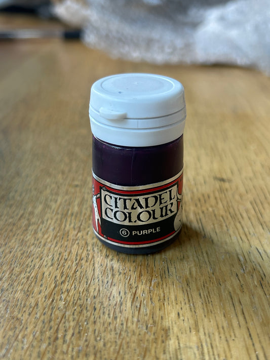 Citadel colour purple paint sealed