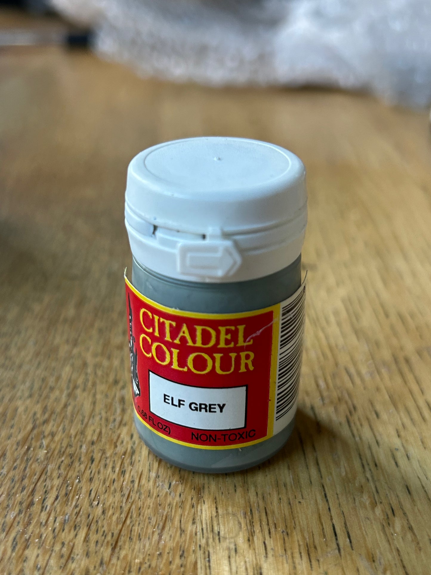 Citadel colour elf grey paint sealed