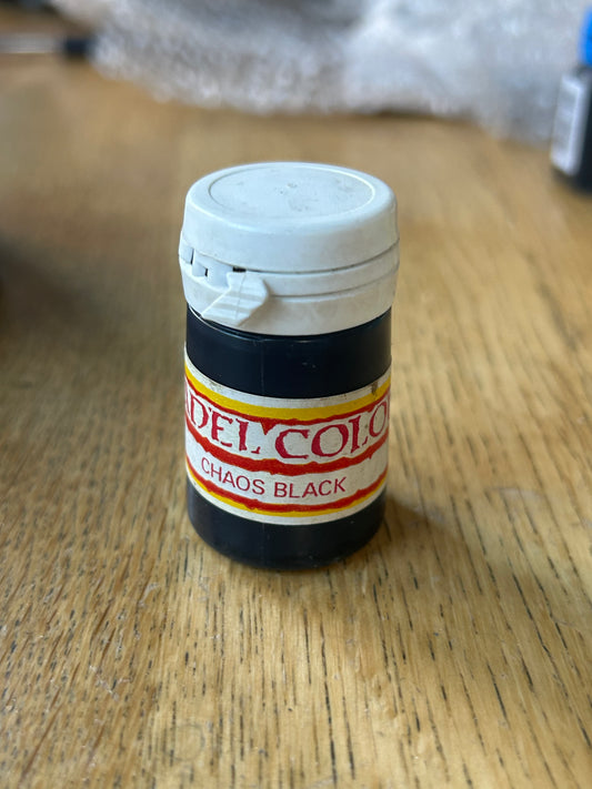 Citadel colour chaos black paint sealed