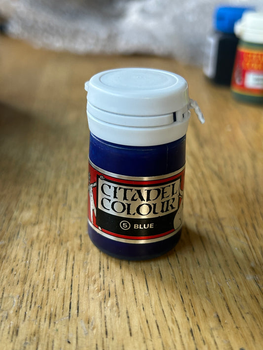 Citadel colour blue paint sealed