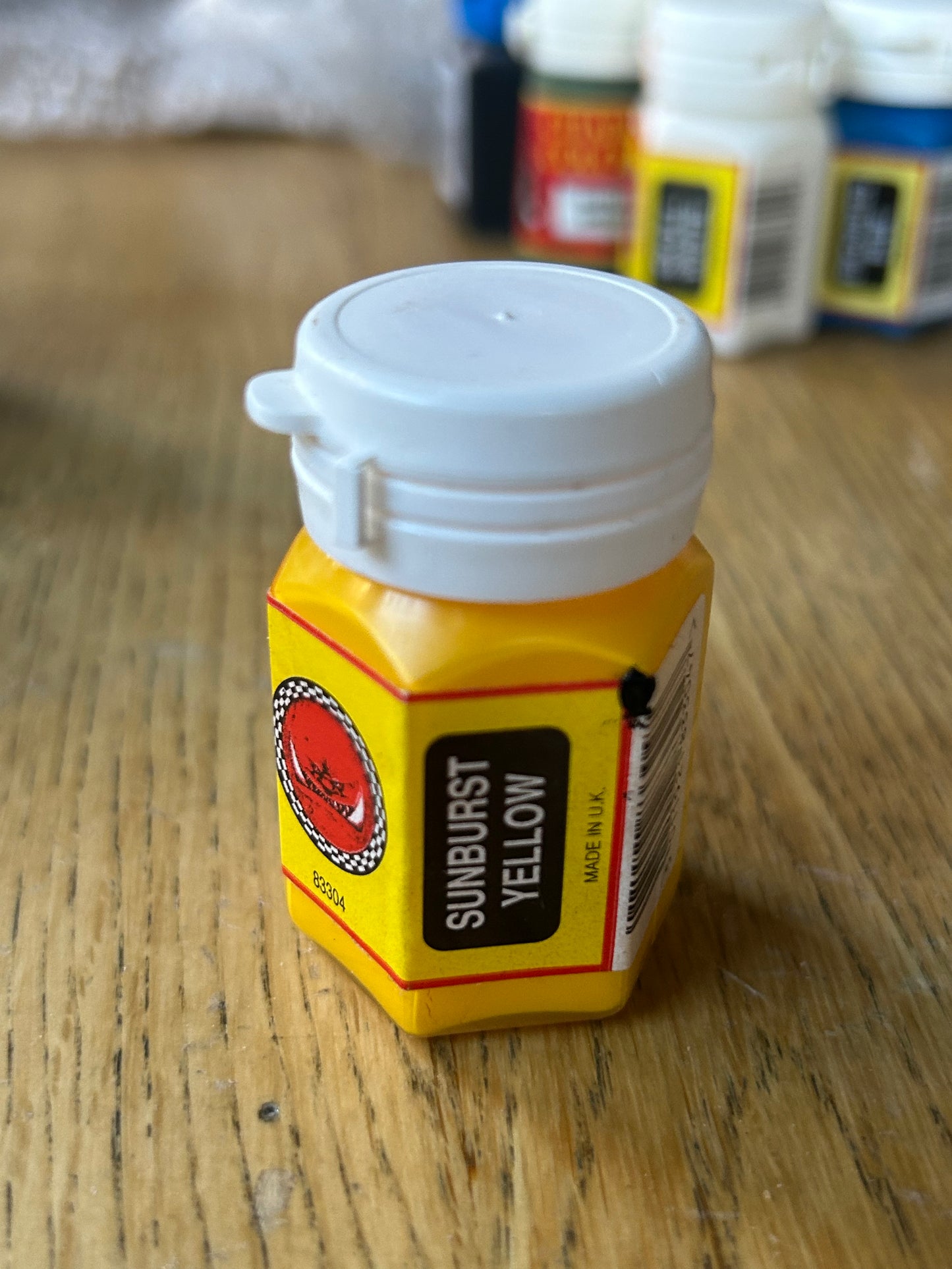 Citadel colour sunburst yellow paint sealed