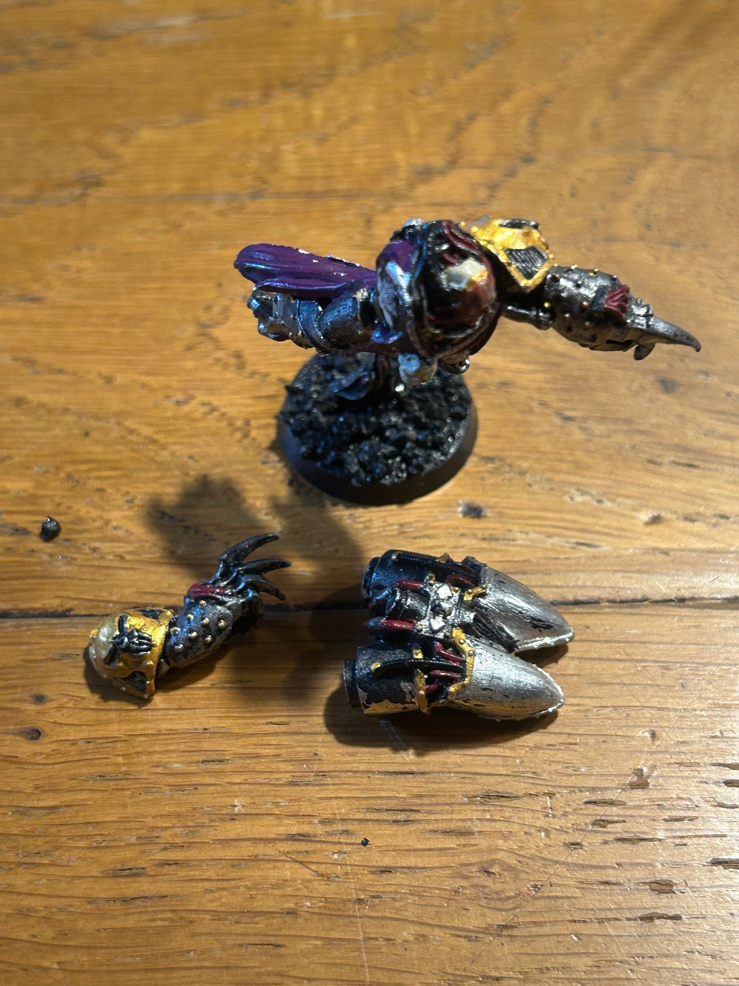 Warhammer 40k Chaos Space Marine Raptor Champion Metal Miniature