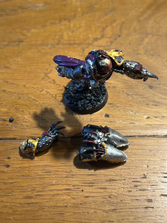 Warhammer 40k Chaos Space Marine Raptor Champion Metal Miniature