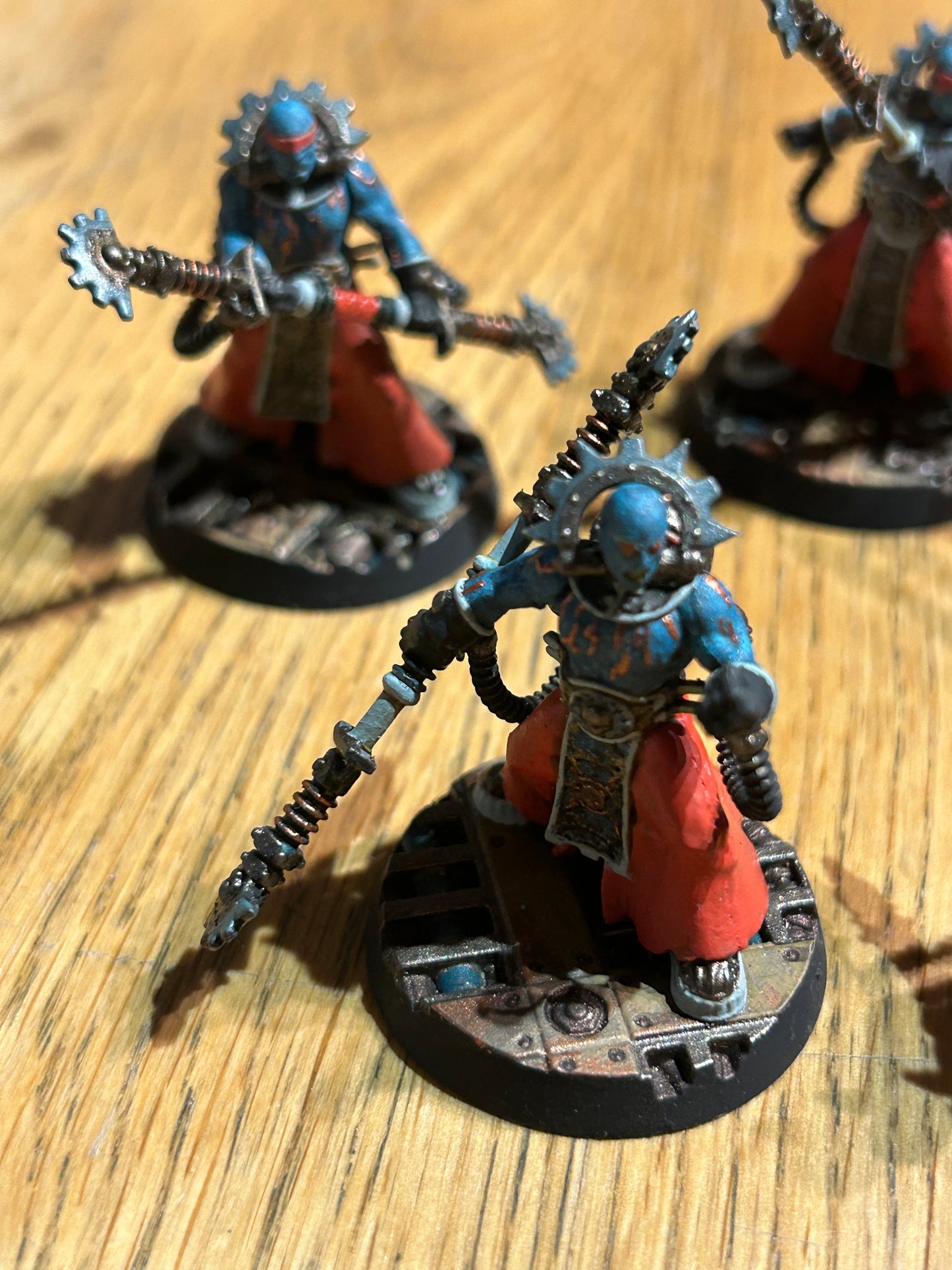 Warhammer 40k - Adeptus Mechanicus Electro-Priests squad painted to a decent level