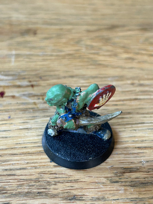 Half Orc of Saruman ME43 Citadel 1986 metal warhammer fantasy with sword and shield