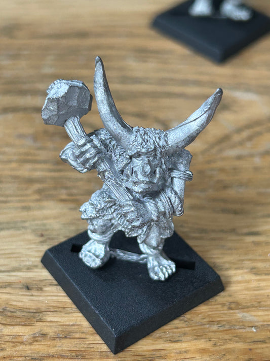 Vintage Warhammer Savage Orc Command 'Boss 1' Orcs & Goblins Metal