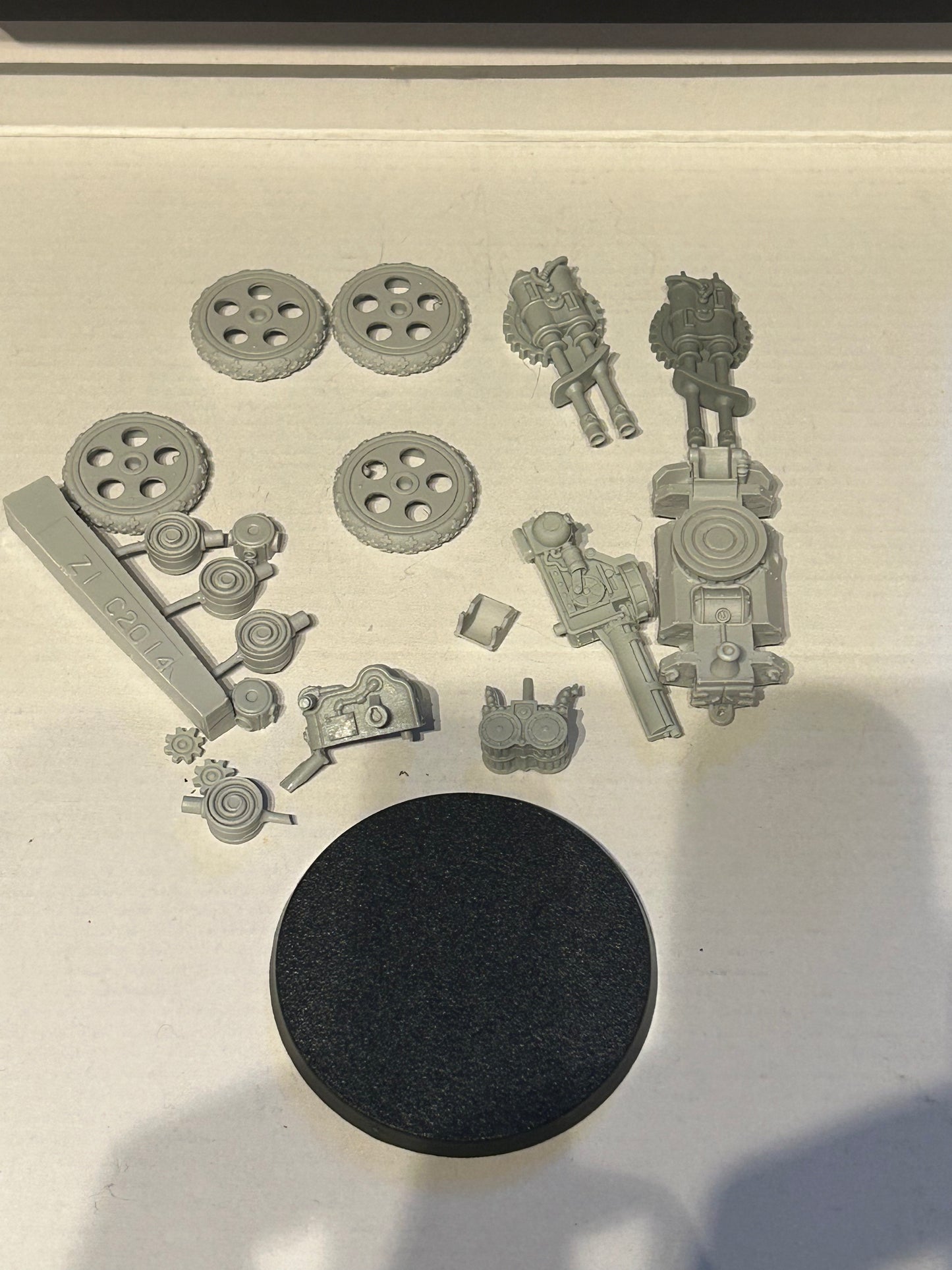 Zinge industries Steampunk Mobile Gun Platform and flak guns (plus one more gun I believe)