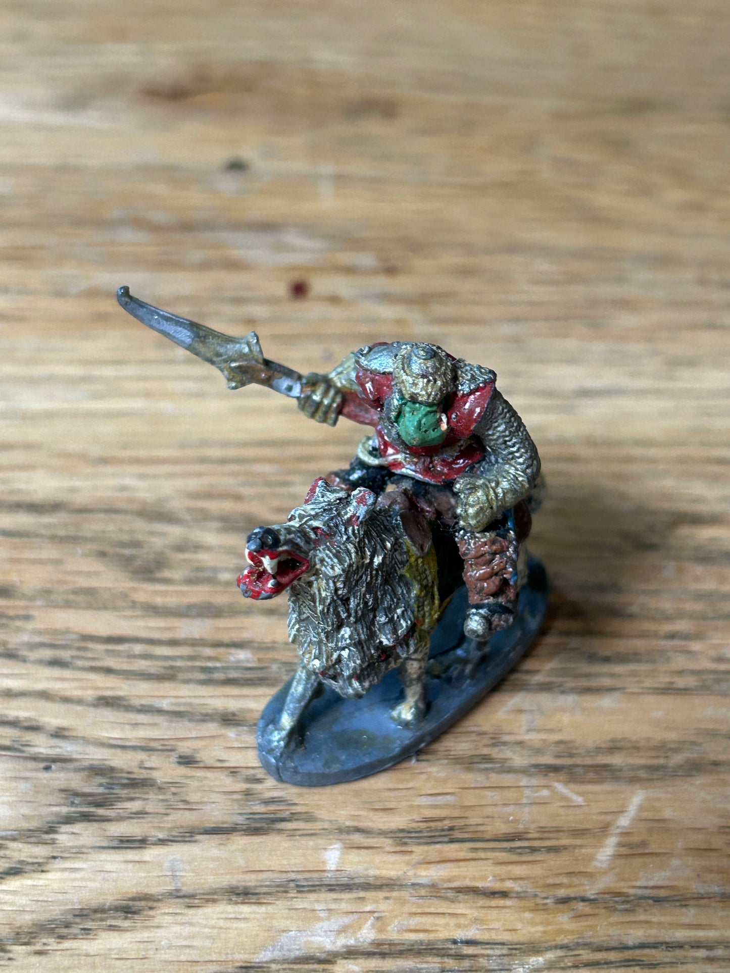 ORC WOLF & RIDER -- M15 CHRONICLE - 1986 - CITADEL WARHAMMER fantasy