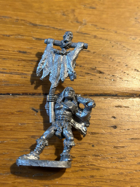 Grenadier miniatures barbarian standard bearer and musician