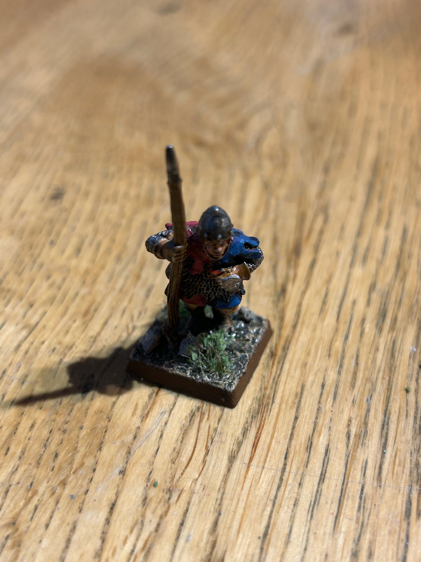 Warhammer Fantasy Old World Bretonnian man at arms spearman  metal
