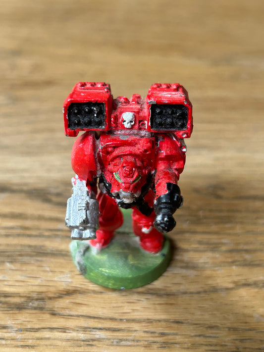 TERMINATOR WITH CYCLONE MISSILE LAUNCHER SPACE MARINES METAL WARHAMMER 40,000