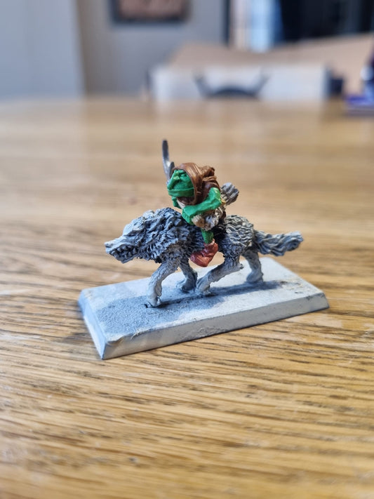 Warhammer fantasy c21 wolf rider unnamed with hooked weapon or halberd