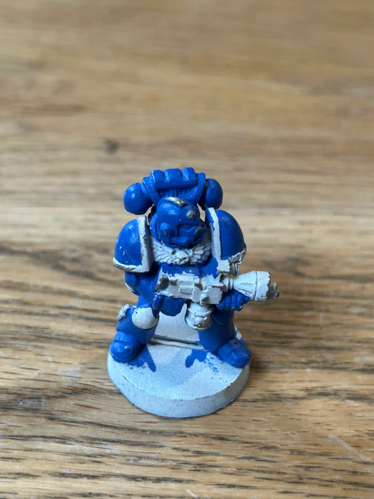 Classic Space Marine With Flamer - Warhammer 40K GW Metal Miniature
