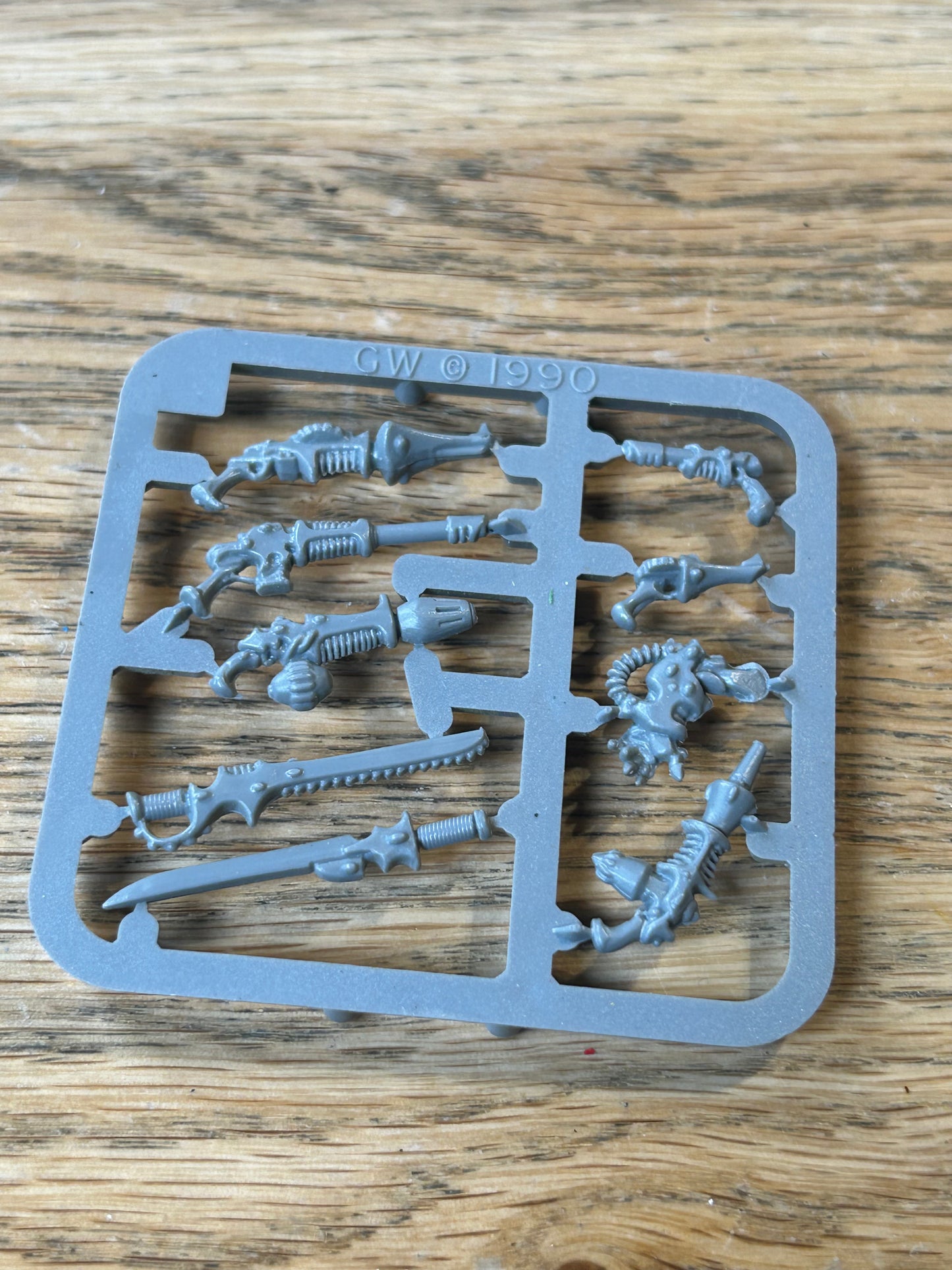 1990 Eldar Weapons Sprue Bits Games Workshop Warhammer 40k Rogue Trader WH40K