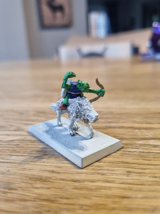 Warhammer fantasy c21 wolf rider unnamed with bow goblins