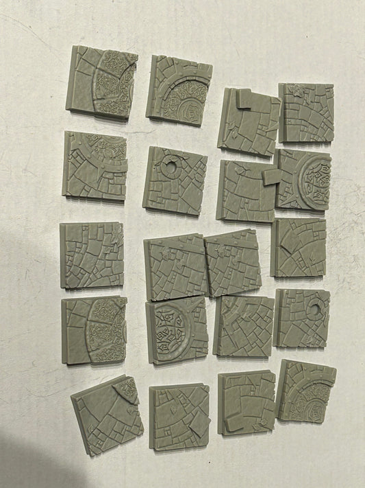 Scenic resin bases x20 (same size as old warhammer fantasy larger infantry square bases)