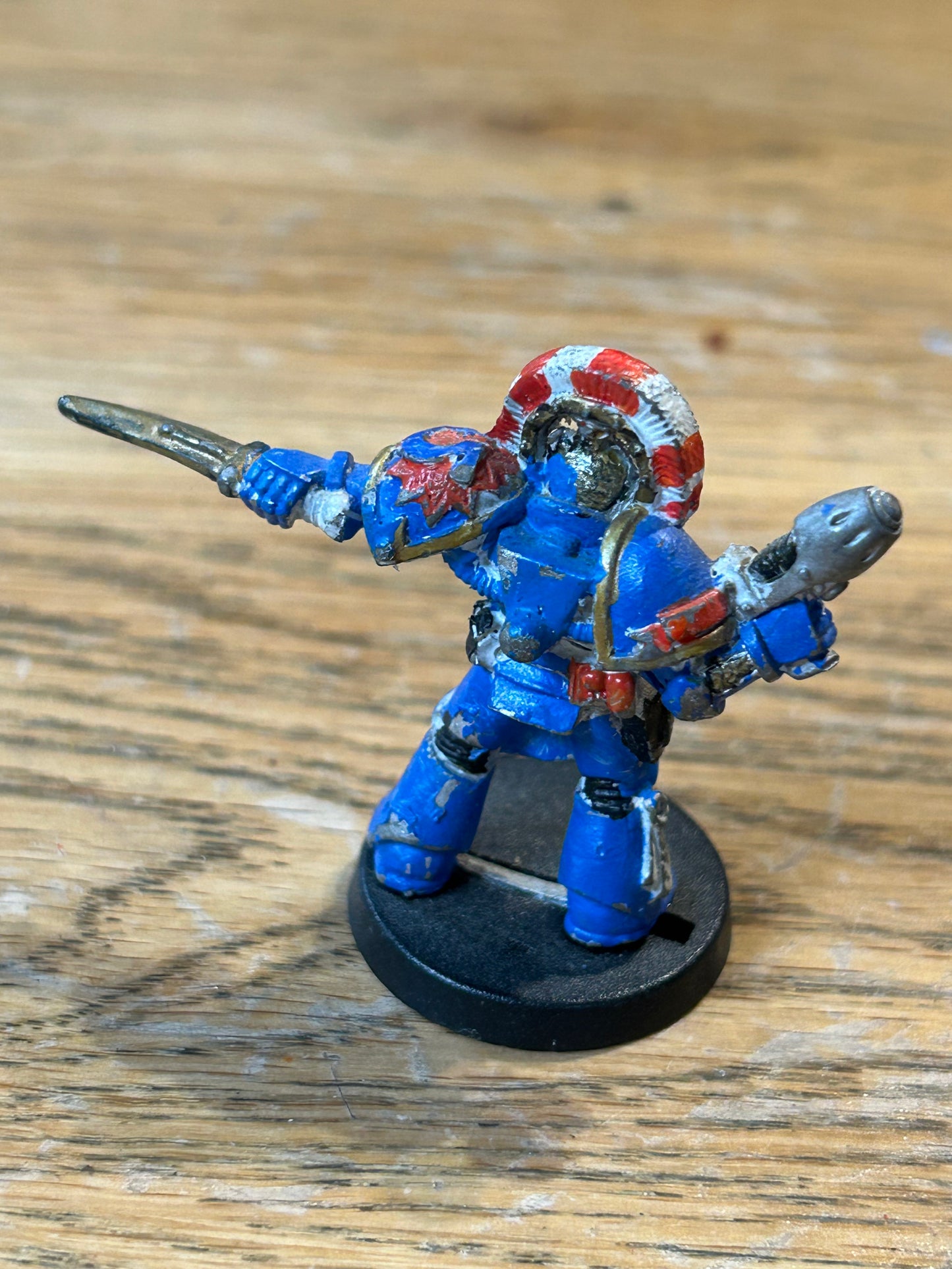 Space Marine Ultramarine Captain Metal 40k Citadel 2nd Ed Rogue Trader